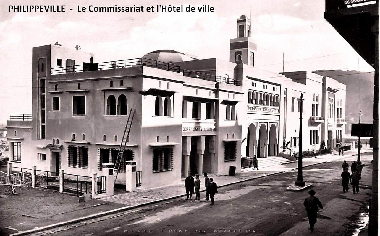 Philippeville - Le Commissariat et l'Hotel de ville.jpg
